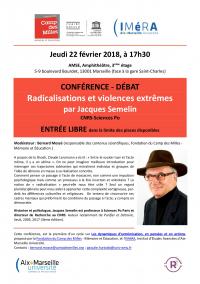 17H30 // CONFÉRENCE-DÉBAT : RADICALISATIONS ET VIOLENCES EXTRÊMES PAR JACQUES SEMELIN