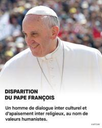 Disparition du pape François Disparition du pape François
