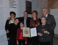 REMISE DE LA MÉDAILLE  DES « JUSTES PARMI LES NATIONS » À ÉMILIE ET FERNAND DEVÈS